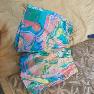 Multi color swim trunks